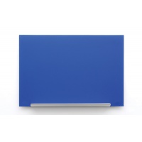 Dry-wipe & magnetic board, NOBO Diamond, 99.3x55.9 cm, glass, blue
