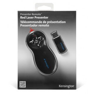 Prezenter laserowy KENSINGTON, bezprzewodowy, czarny, Wskaźniki multimedialne, Prezentacja
