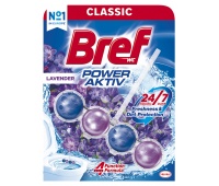 Kulki myjąco-zapachowe do toalet BREF Power Aktiv Lavender, 50g, Środki czyszczące, Artykuły higieniczne i dozowniki