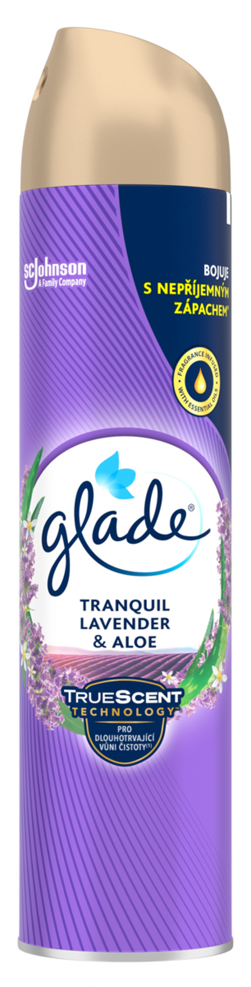 Odświeżacz powietrza GLADE/BRISE Lawenda, spray, 300ml, Odświeżacze i dozowniki, Artykuły higieniczne i dozowniki