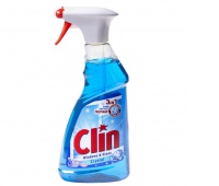Płyn do mycia szyb CLIN Blue, pompka, 500ml, Środki czyszczące, Artykuły higieniczne i dozowniki