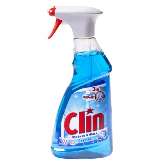 Płyn do mycia szyb CLIN Blue, pompka, 500ml, Środki czyszczące, Artykuły higieniczne i dozowniki
