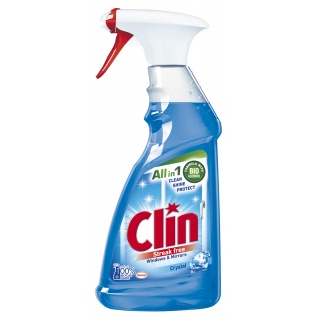 Płyn do mycia szyb CLIN Blue, pompka, 500ml, Środki czyszczące, Artykuły higieniczne i dozowniki