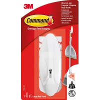 Hook for multiple use, Command™ (17069 PL), with metal handle, large, white