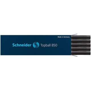 Wkład do pióra kulkowego SCHNEIDER Topball 850, 0,5 mm, czarny, Cienkopisy, pióra kulkowe, Artykuły do pisania i korygowania