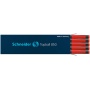 Wkład do pióra kulkowego SCHNEIDER Topball 850, 0,5 mm, czerwony, Cienkopisy, pióra kulkowe, Artykuły do pisania i korygowania