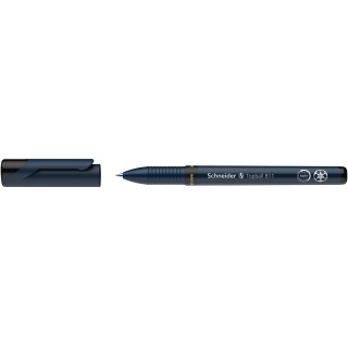 Piór kulkowe SCHNEIDER Topball 811, 0,5 mm, czarne, Cienkopisy, pióra kulkowe, Artykuły do pisania i korygowania