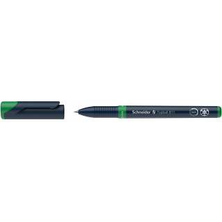 Piór kulkowe SCHNEIDER Topball 811, 0,5 mm, zielone, Cienkopisy, pióra kulkowe, Artykuły do pisania i korygowania