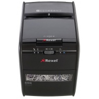 Niszczarka automatyczna REXEL Auto+ 80X, konfetti, P-3, 80 kart., 20l, karty kredytowe, czarna, Niszczarki, Urządzenia i maszyny biurowe