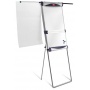 Flipchart on easel, Nobo Classic (Piranha), 70x100cm, dry-wipe & magnetic board, with retractable arms