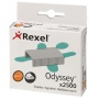 Zszywki REXEL Odyssey, 9mm, 2500szt., wysokowydajne, srebrne, Zszywki, Drobne akcesoria biurowe