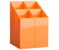 Desk-top organizer, ICO Lux, with compartments, orange