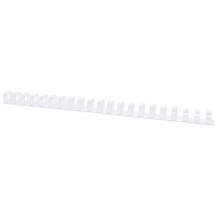 Binding combs, OFFICE PRODUCTS, A4, 19mm (165 sheets), 100pcs, white