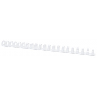Grzbiety do bindowania OFFICE PRODUCTS, A4, 19mm (165 kartek), 100 szt., białe, Akcesoria do laminacji i bindowania, Prezentacja