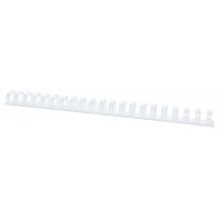 Binding combs, OFFICE PRODUCTS, A4, 22mm (210 sheets), 50pcs, white
