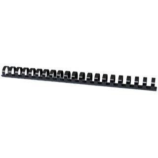 Grzbiety do bindowania OFFICE PRODUCTS, A4, 22mm (210 kartek), 50 szt., czarne, Akcesoria do laminacji i bindowania, Prezentacja