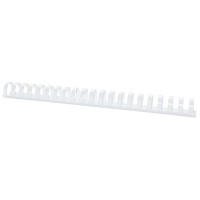 Binding combs, OFFICE PRODUCTS, A4, 25mm (240 sheets), 50pcs, white