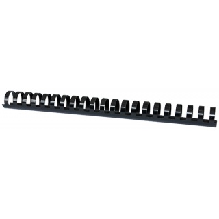 Grzbiety do bindowania OFFICE PRODUCTS, A4, 25mm (240 kartek), 50 szt., czarne, Akcesoria do laminacji i bindowania, Prezentacja