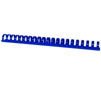 Grzbiety do bindowania OFFICE PRODUCTS, A4, 25mm (240 kartek), 50 szt., niebieskie, Akcesoria do laminacji i bindowania, Prezentacja