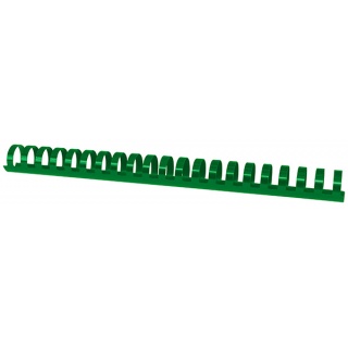 Grzbiety do bindowania OFFICE PRODUCTS, A4, 25mm (240 kartek), 50 szt., zielone, Akcesoria do laminacji i bindowania, Prezentacja