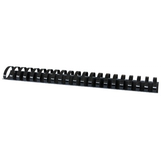 Grzbiety do bindowania OFFICE PRODUCTS, A4, 38mm (350 kartek), 50 szt., czarne, Akcesoria do laminacji i bindowania, Prezentacja