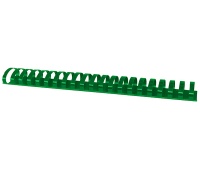 Binding combs, OFFICE PRODUCTS, A4, 45mm (440 sheets), 50pcs, green