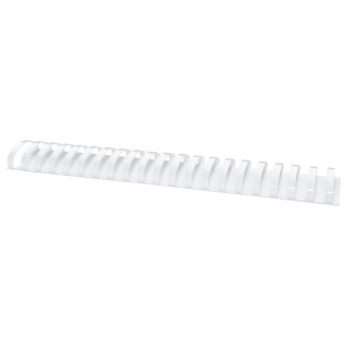 Grzbiety do bindowania OFFICE PRODUCTS, A4, 51mm (510 kartek), 50 szt., białe, Akcesoria do laminacji i bindowania, Prezentacja