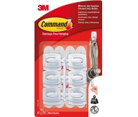 Reusable hooks, COMMAND™ (17006 CLR), small, 6pcs., white