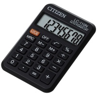Kalkulator kieszonkowy CITIZEN LC-110N , 8-cyfrowy, 87x58mm, czarny, Kalkulatory, Urządzenia i maszyny biurowe