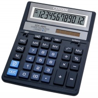 Office calculator, CITIZEN SDC-888XBL, 12-digit, 203x158mm, blue