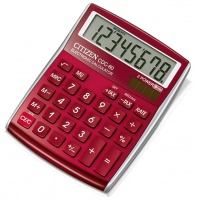 Kalkulator biurowy CITIZEN CDC-80 RDWB, 8-cyfrowy, 135x80mm, czerwony, Kalkulatory, Urządzenia i maszyny biurowe