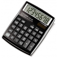 Kalkulator biurowy CITIZEN CDC-80 RKWB, 8-cyfrowy, 135x80mm, czarny, Kalkulatory, Urządzenia i maszyny biurowe