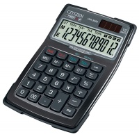 Kalkulator wodoodporny CITIZEN WR-3000, 152x105mm, czarny, Kalkulatory, Urządzenia i maszyny biurowe