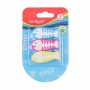 Universal eraser, KEYROAD Fish, 3 pcs, blister, assorted colours