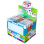 Dry-wipe whiteboard, KEYROAD, for children with a marker, 25x18cm, assorted colours