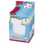 Dry-wipe whiteboard, KEYROAD, for children with a marker, 25x18cm, assorted colours