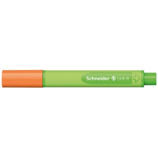 Cienkopis SCHNEIDER Link-It, 0,4mm, pomarańczowy, Cienkopisy, pióra kulkowe, Artykuły do pisania i korygowania