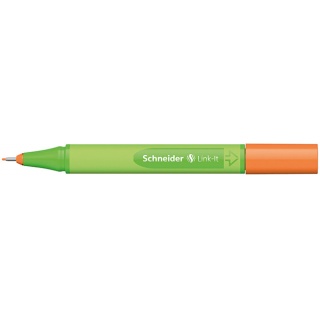 Cienkopis SCHNEIDER Link-It, 0,4mm, pomarańczowy, Cienkopisy, pióra kulkowe, Artykuły do pisania i korygowania