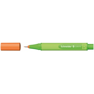 Cienkopis SCHNEIDER Link-It, 0,4mm, pomarańczowy, Cienkopisy, pióra kulkowe, Artykuły do pisania i korygowania