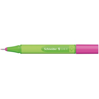 Cienkopis SCHNEIDER Link-It, 0,4mm, różowy, Cienkopisy, pióra kulkowe, Artykuły do pisania i korygowania