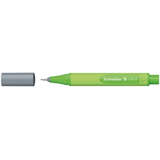Cienkopis SCHNEIDER Link-It, 0,4mm, szary, Cienkopisy, pióra kulkowe, Artykuły do pisania i korygowania
