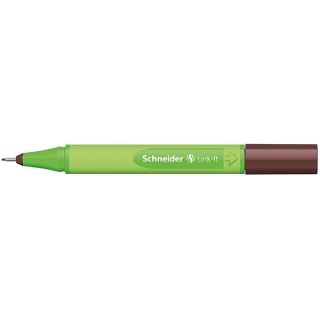 Cienkopis SCHNEIDER Link-It, 0,4mm, ciemnobrazowy, Cienkopisy, pióra kulkowe, Artykuły do pisania i korygowania