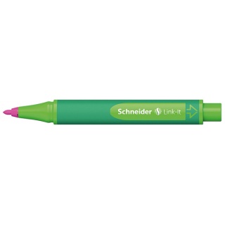 Flamaster SCHNEIDER Link-It, 1,0mm, różowy, Flamastry, Artykuły do pisania i korygowania