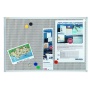 Magnetic-fabric board, FRANKEN Xtra!Line, 120x90cm, aluminium frame