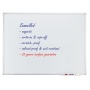 Dry-wipe & magnetic whiteboard, FRANKEN Xtra!Line, 90x60cm, porcelain, aluminum frame.