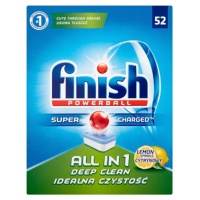 Tabletki do zmywarki FINISH All-in-one Powerball, 52szt., lemon, Środki czyszczące, Artykuły higieniczne i dozowniki