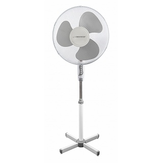Wentylator ESPERANZA Hurricane, stojący, 40cm, biało-szary, Wentylatory, Wyposażenie biura