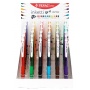 Automatic ballpoint pen display, PENAC Inketti, 0.5mm, 36 pcs, assorted colours