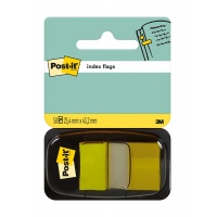 Index dividers, POST-IT® (680-5), PP, 25x43mm, 50 cards, yellow