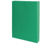 Elasticated box file, OFFICE PRODUCTS, pressboard, A4/40, 450gsm, green